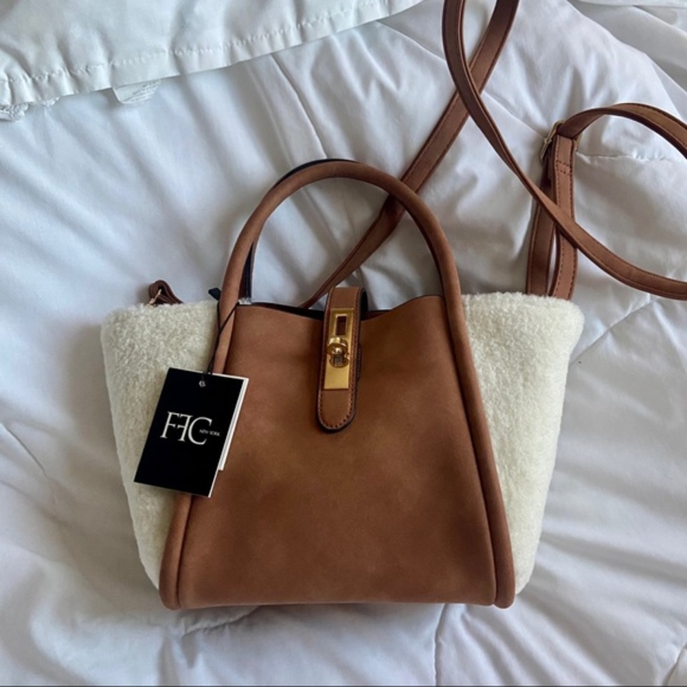 COPY - FFC Lydia Faux Sheep Fur Handbag NWT
